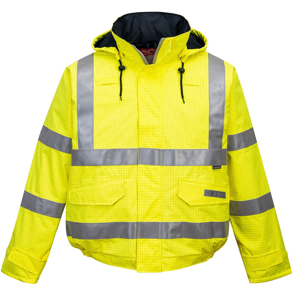 S773 - Vestes [Résistant à la flamme] Portwest (XS, hi-vis jaune)