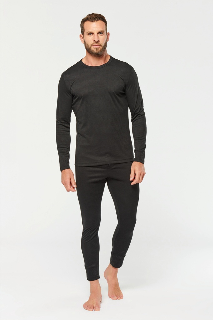 WK801 - Maillot de corps manches longues unisexe black