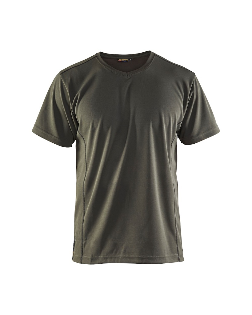 33231051 - T-shirt anti-UV anti-odeur [Blaklader] (XS, 4600 - Vert armée)