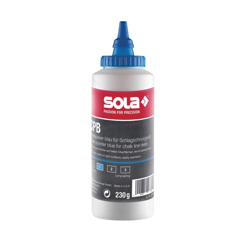 sola poudre à traçer bleu 230g