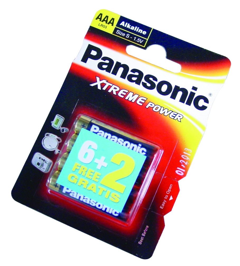 batterie AAA LR03 blister (6+2)