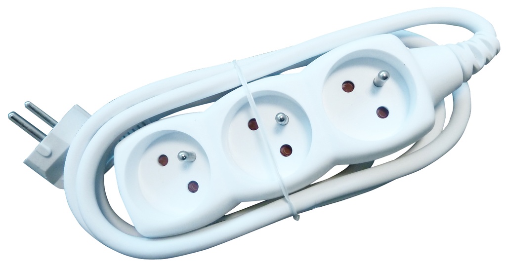 fiche au courant multiple 3 avec câble 1,5m