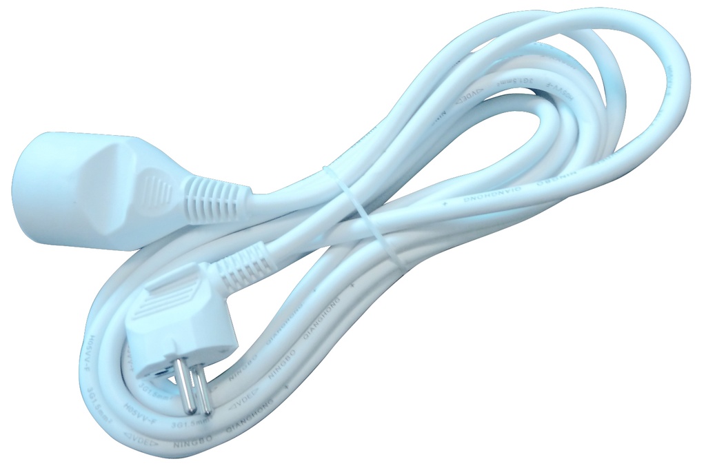 rallonge électrique blanc 5m