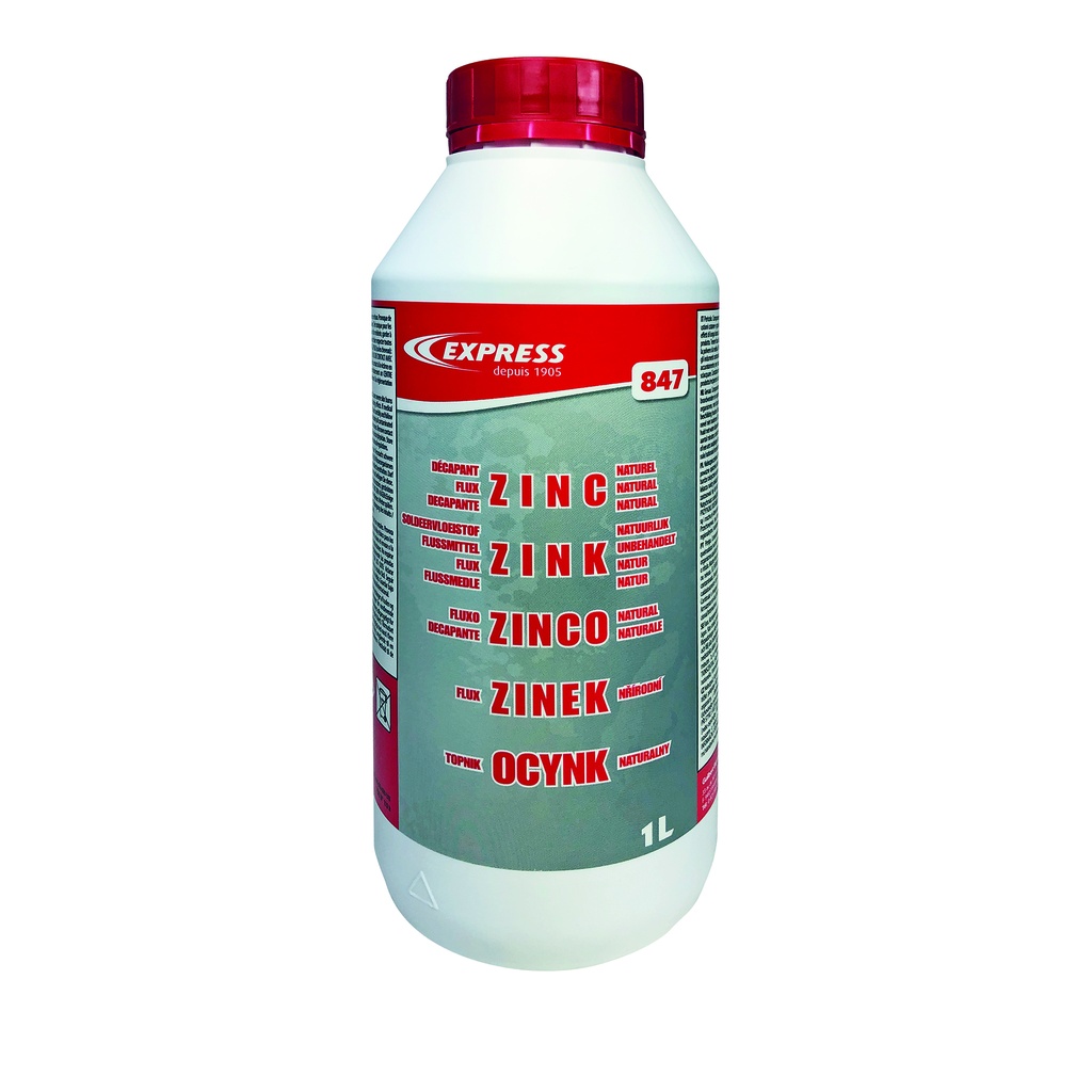 express 847 flux décapant pour zinc naturel 1l
