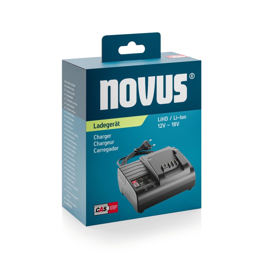 novus cas chargeur 12v/18v li-ion