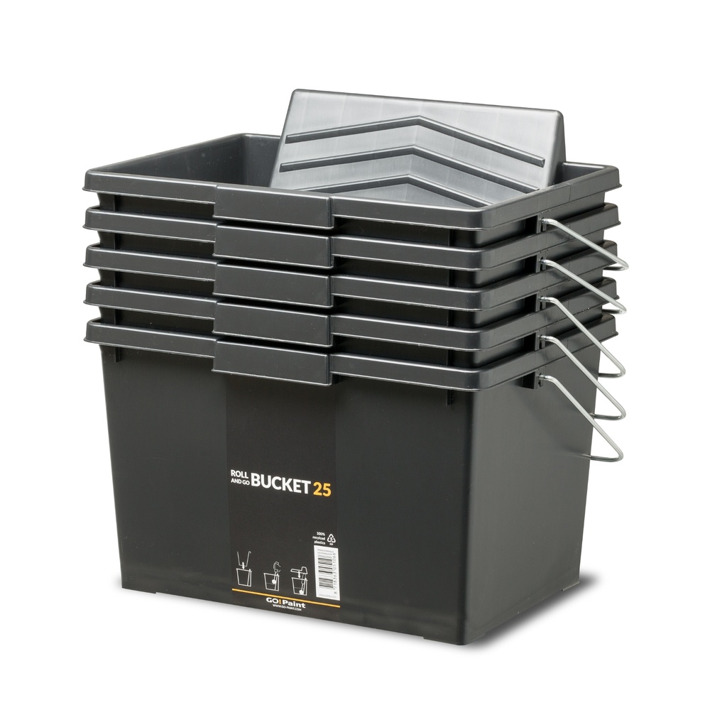 go paint BUCKET25 seau à peinture roll and go