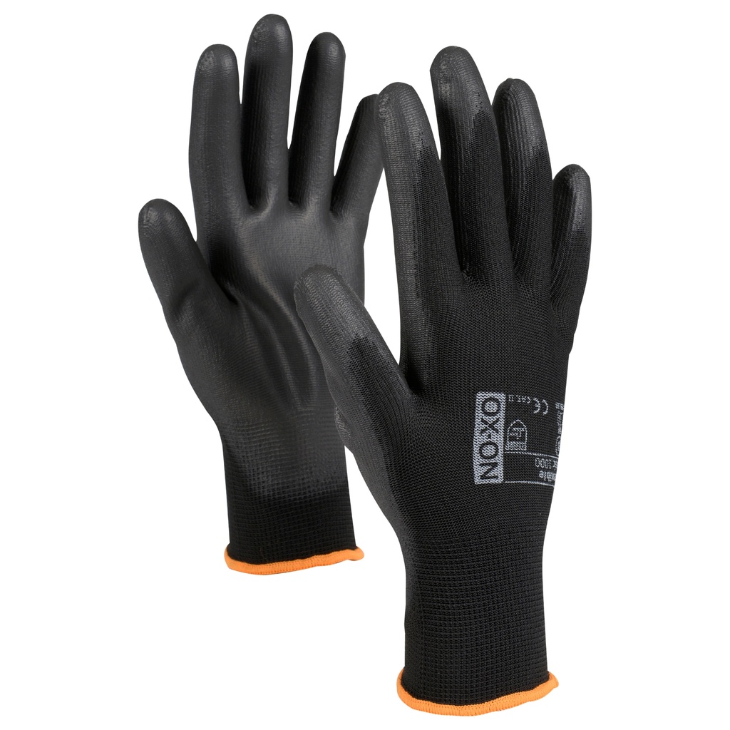 ox-on 1000 gant de travail flexible basic noir m10