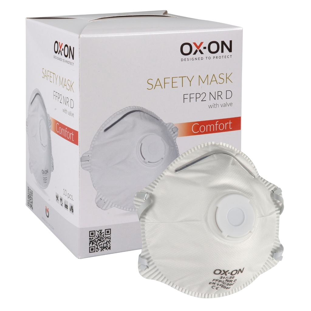 ox-on 313.20 box masque a poussiere ffp-2 + valve (10)