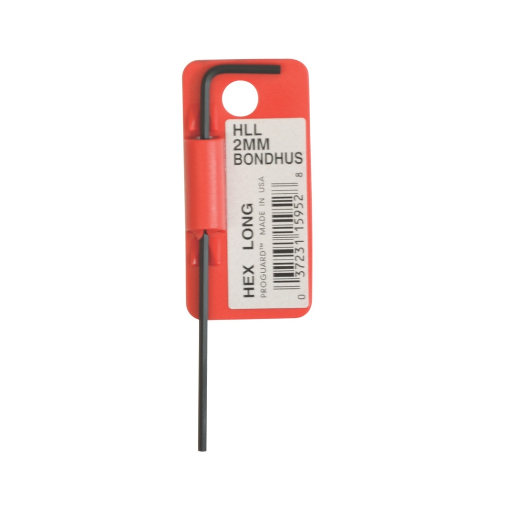 Bondhus Clé Hex. Droite longue 1.5mm - sur Clips (BO 15950)