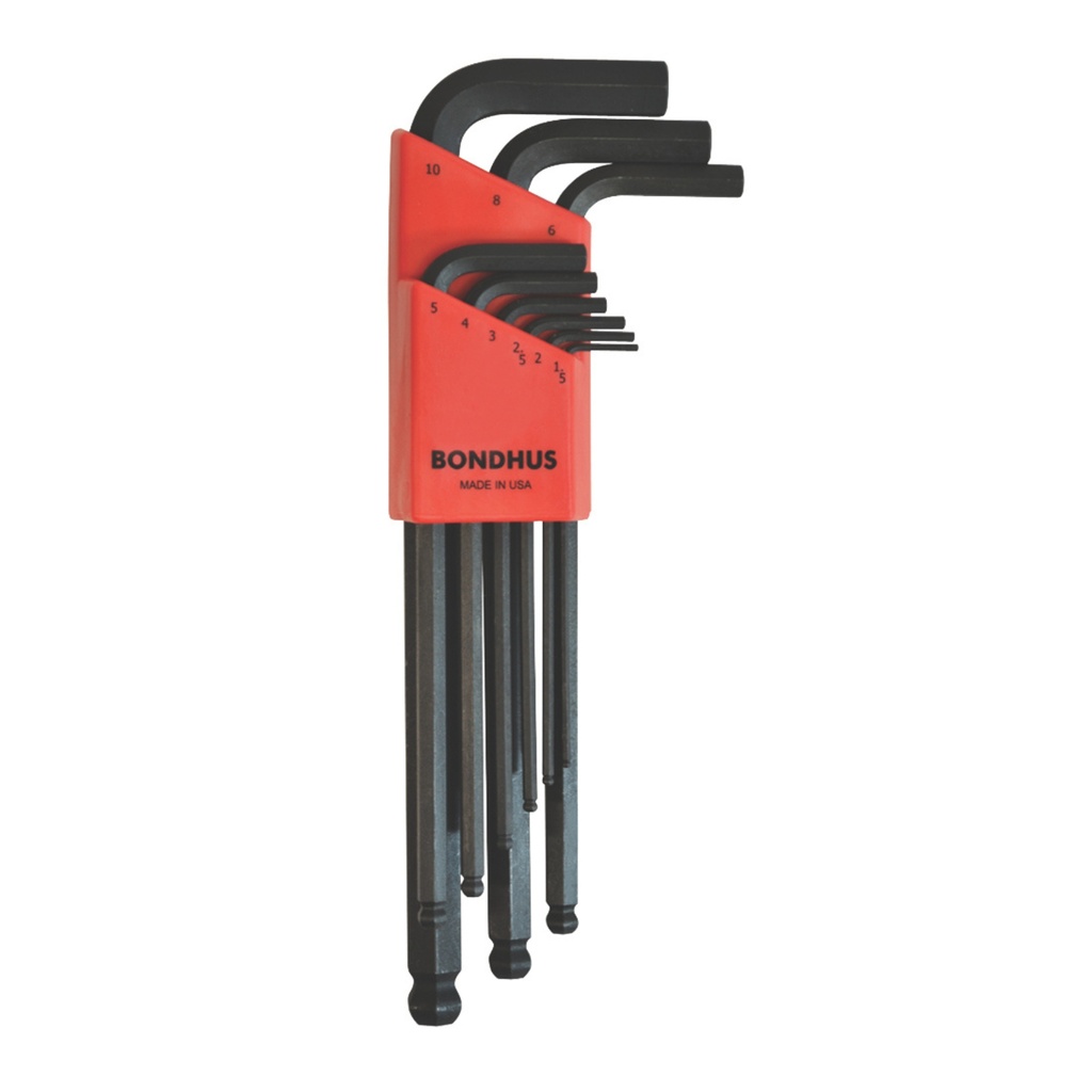 Bondhus BLX9 - Set 9 clés à boule hex 1.5-10mm (BO 10999)