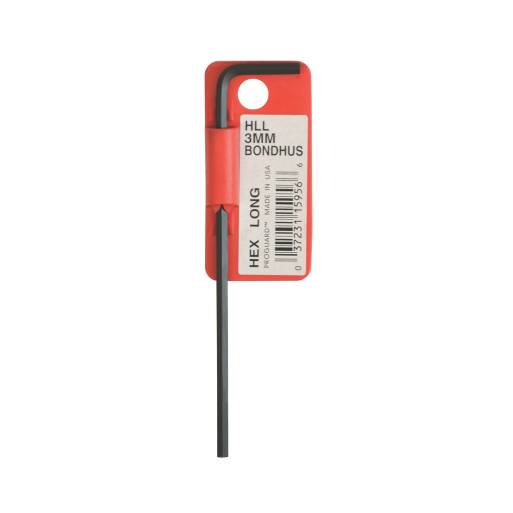 Bondhus Clé Hex. Droite longue 3mm - sur Clips (BO 15956)