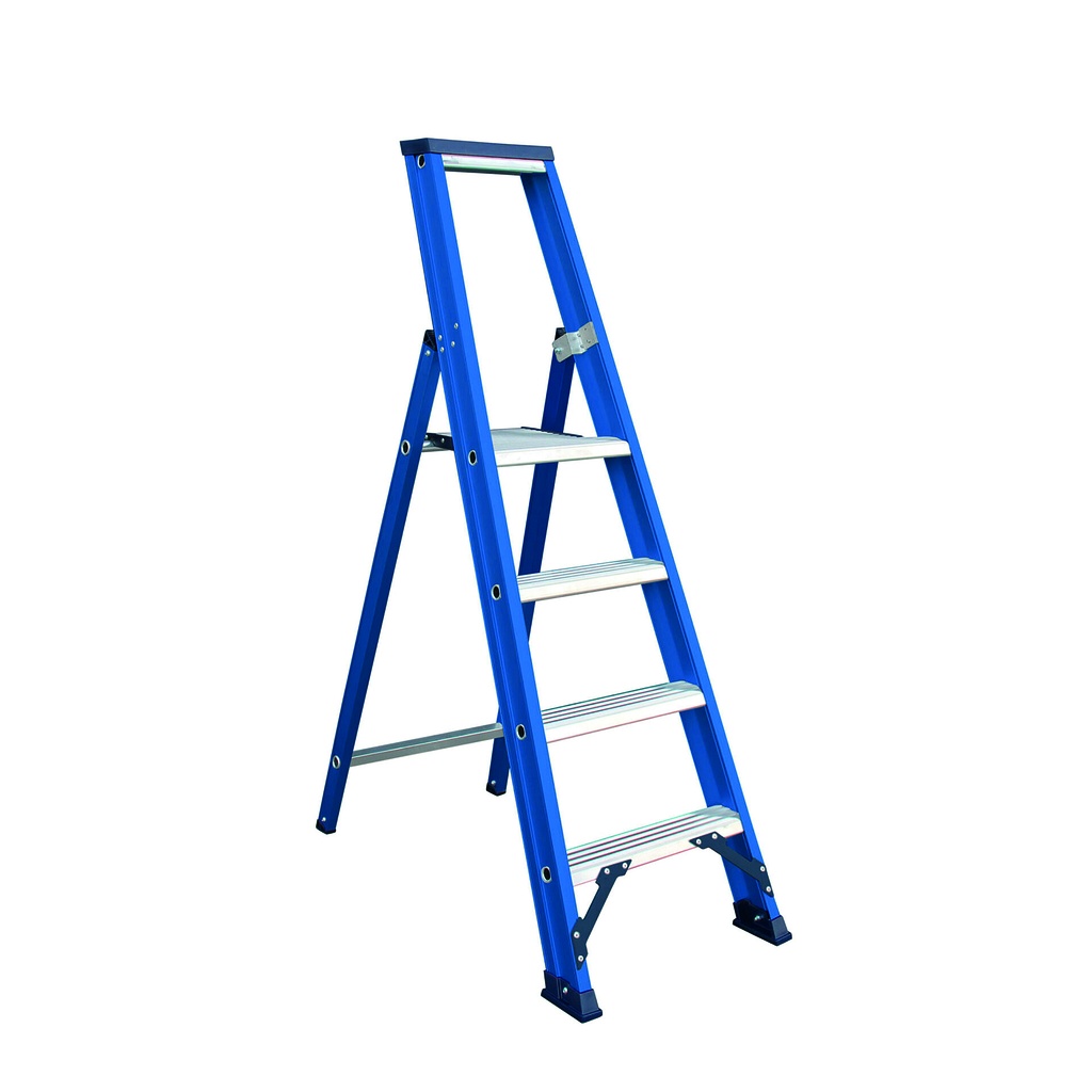 escabeau simple modèle Hercules bleu 4 échelons (ET4B)