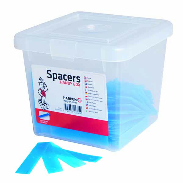 cales plates 100x22x1mm bleu (box 200pc)