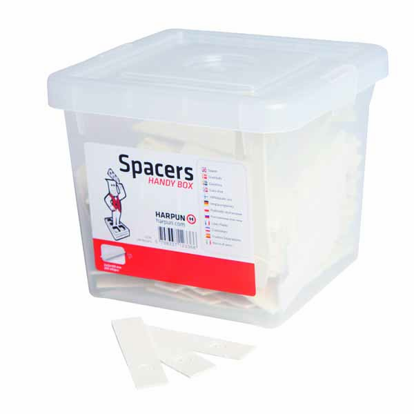 cales plates 100x22x2mm blanc (box 200pc)