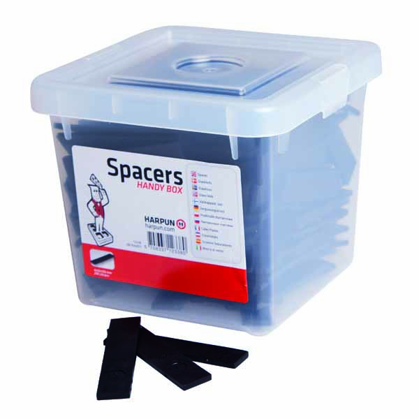 cales plates 100x22x4mm noir (box 200pc)