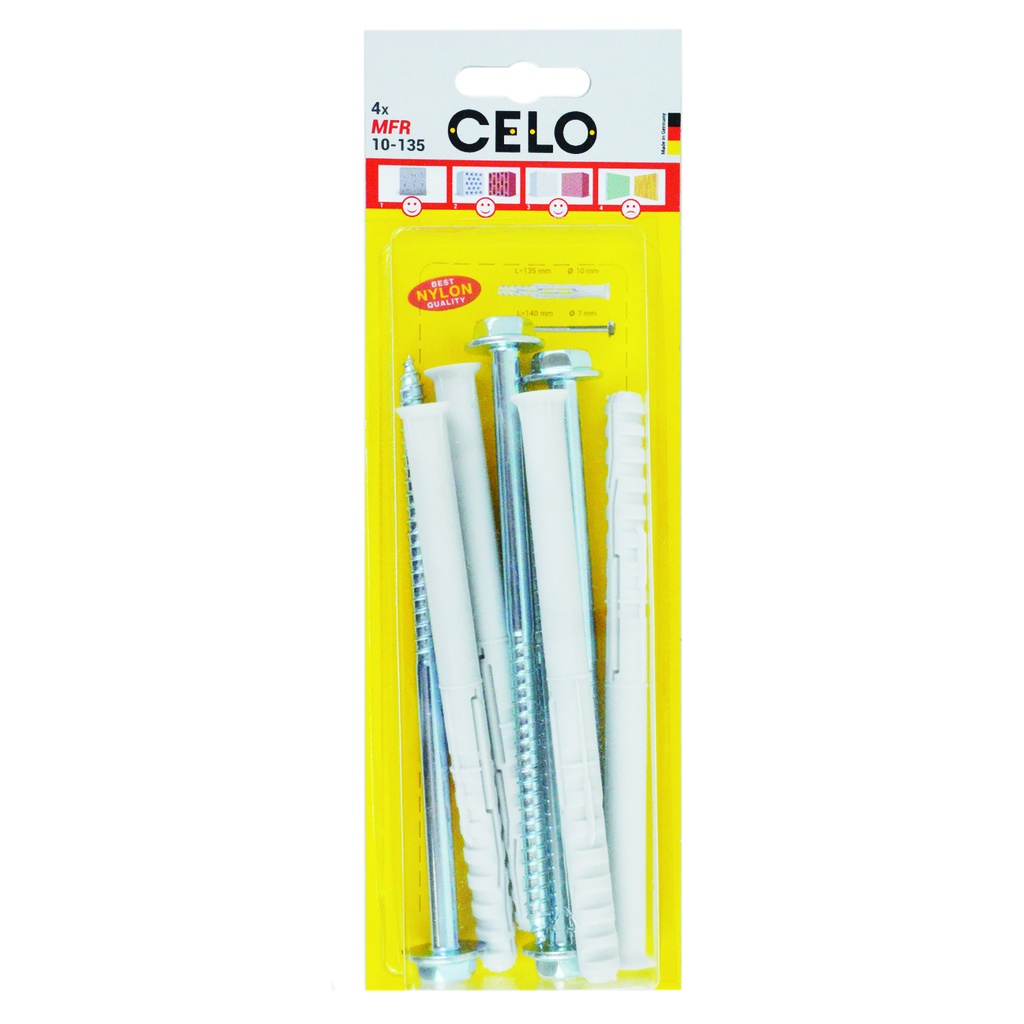 celo cheville de fenêtre hexagonal MFR 10-135 SB SSKS (4)