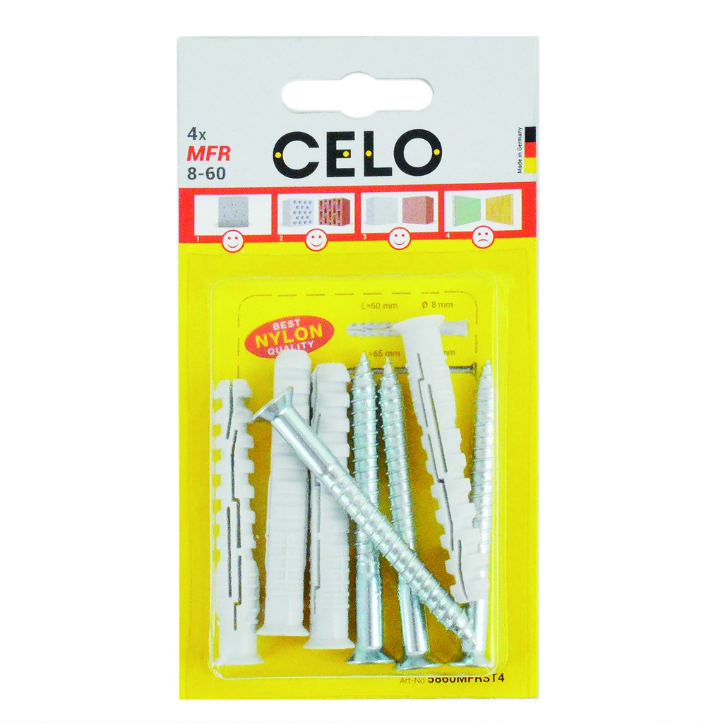 celo cheville de fenêtre vis à tête conique MFR 8-60 SB TX (4)