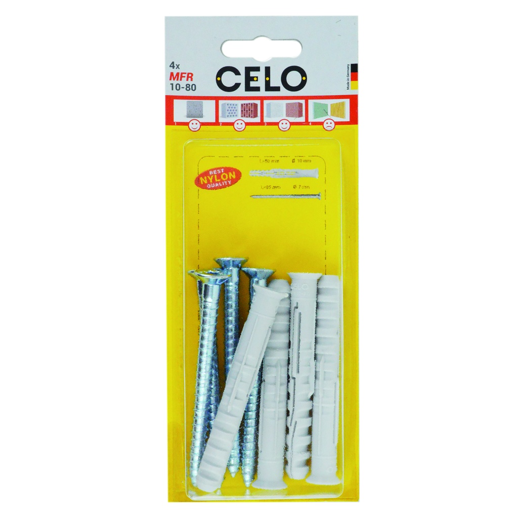 celo cheville de fenêtre vis à tête conique MFR 10-80 SB TX (4)