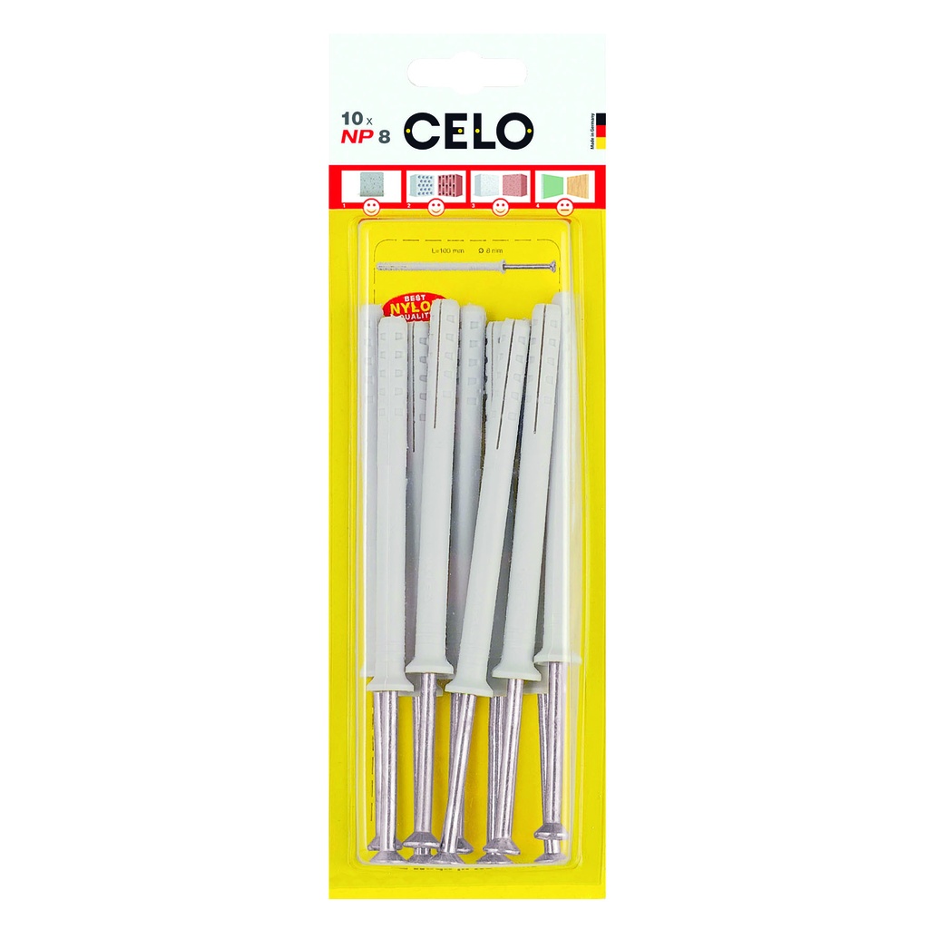 celo cheville à clous vis à tête conique NP 8-60 (10)