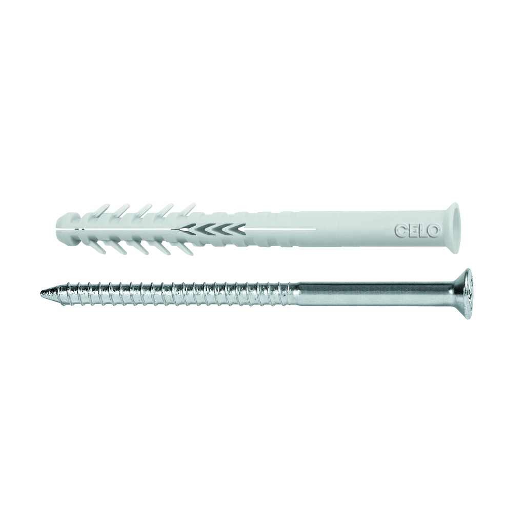 celo cheville de fenêtre creuse+vis à tête conique HBR 8-80 SP (25)