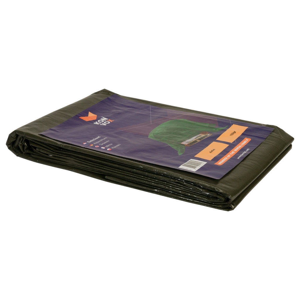 konvox bâche 150gr vert 4x6m