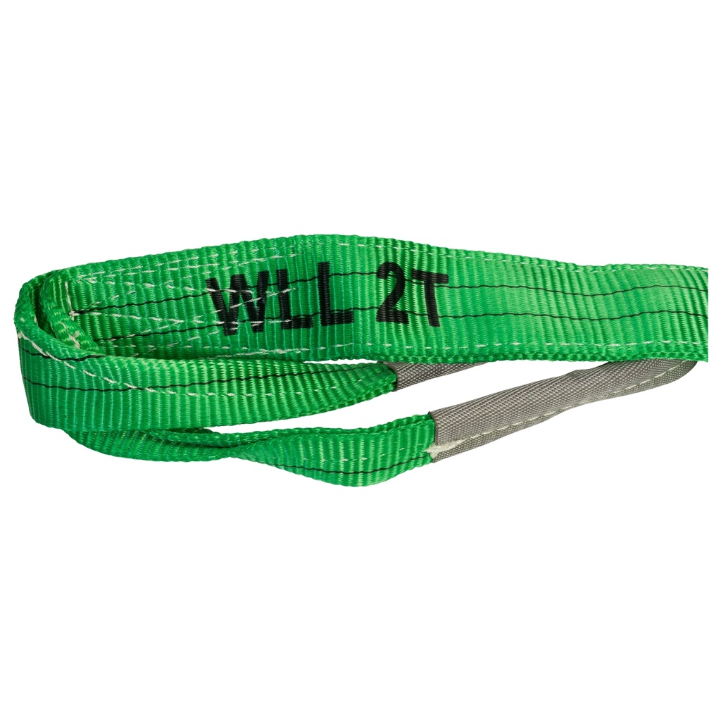 konvox sangle de levage à boucles vert 2 tonne 3m