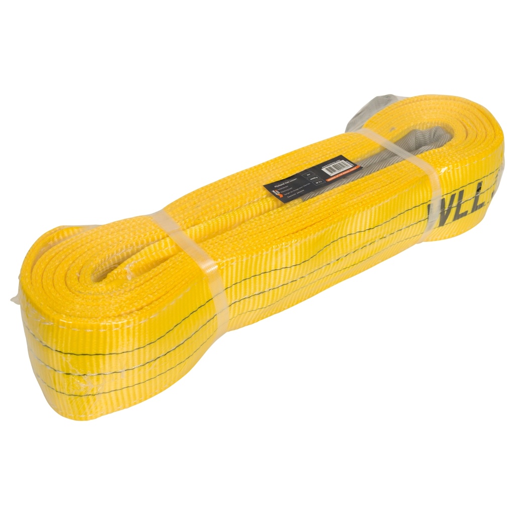 konvox sangle de levage à boucles jaune 3 tonne 6m