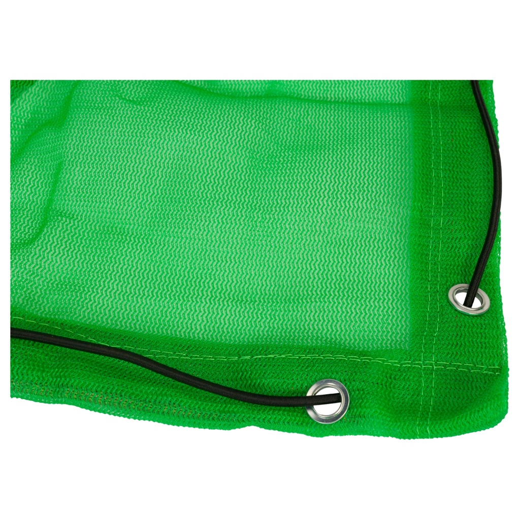 konvox filet de remorque à mailles fines avec élastique 2x3m vert