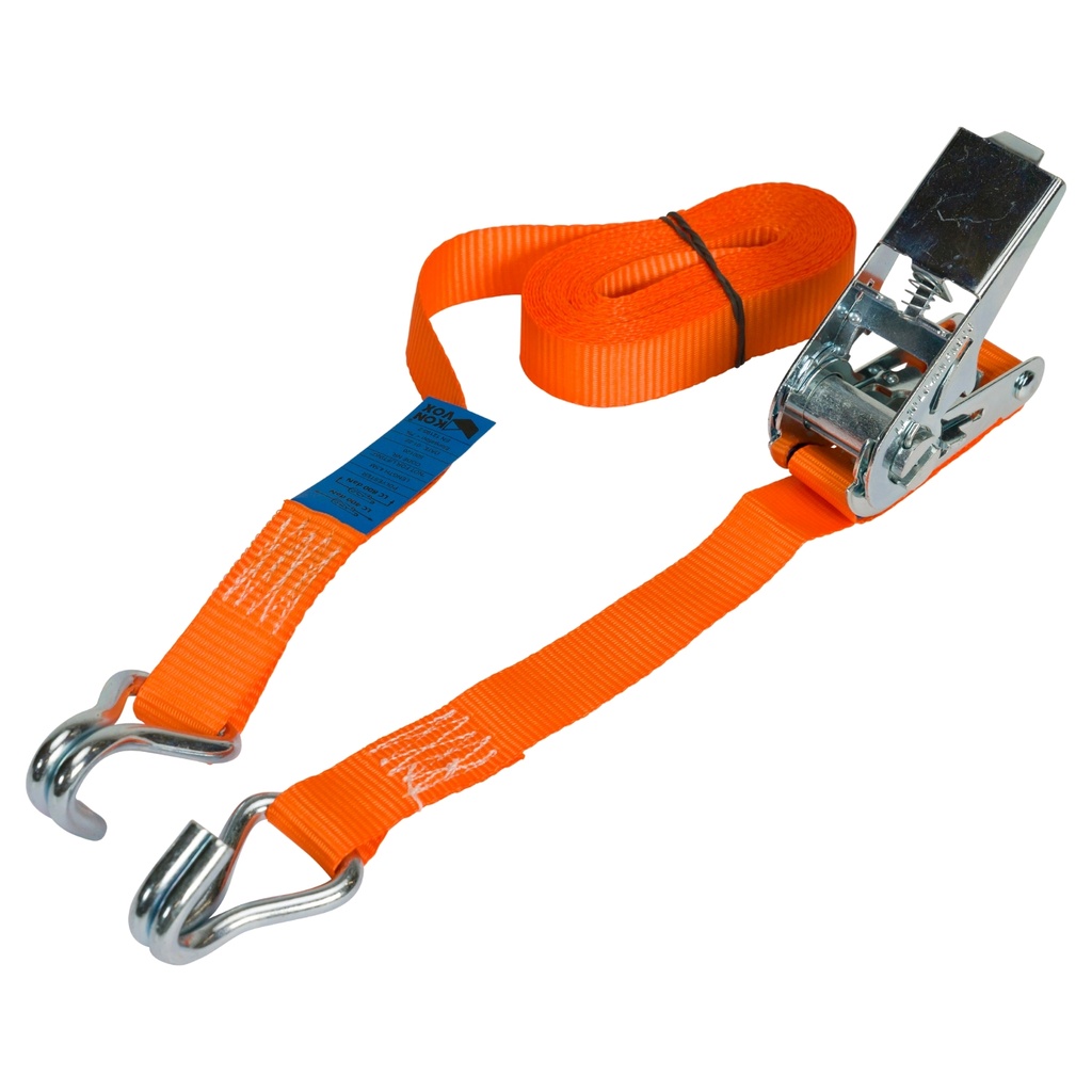 konvox sangle d'arrimage 25mm cliquet 906 crochet 1002 5m lc400/800 orange