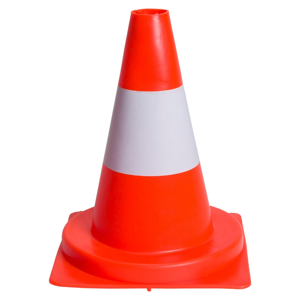 konvox cône de signalisation 32 cm orange/blanc