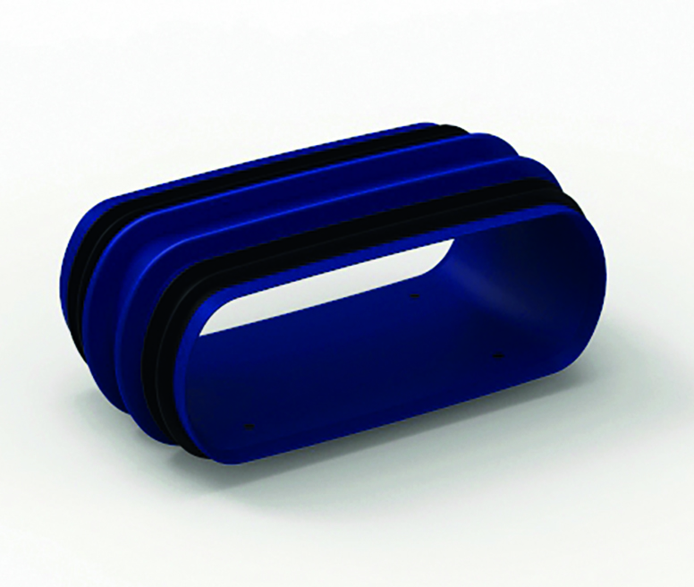 renson Easyflex couplage avec des caoutchoucs, plat ovale