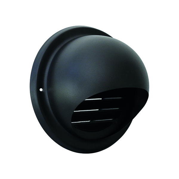 renson 638 grille d'aération ronde dia 150 inox noire