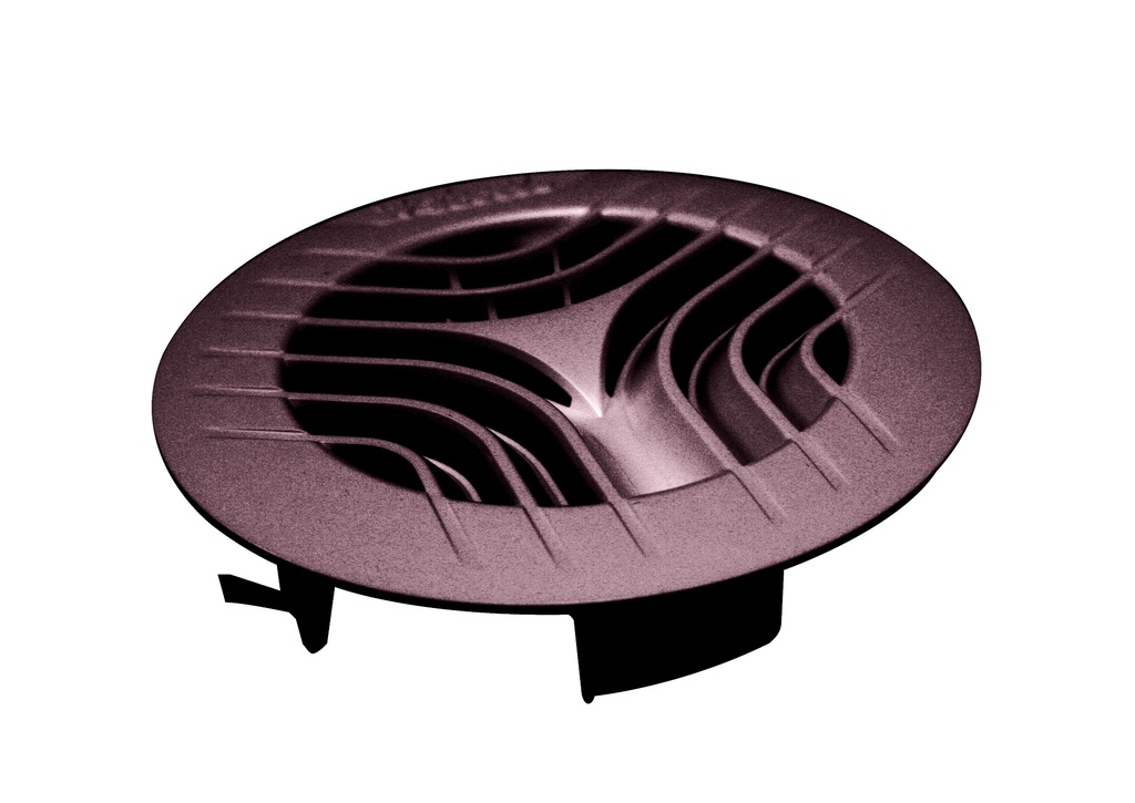 grille en pvc gatm 160 brun