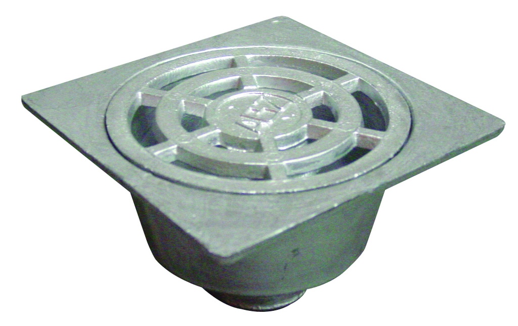 siphon de cour alu 15x15