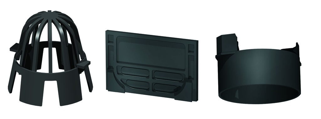 aco cleanline/cleanfast noir set d'accessoires