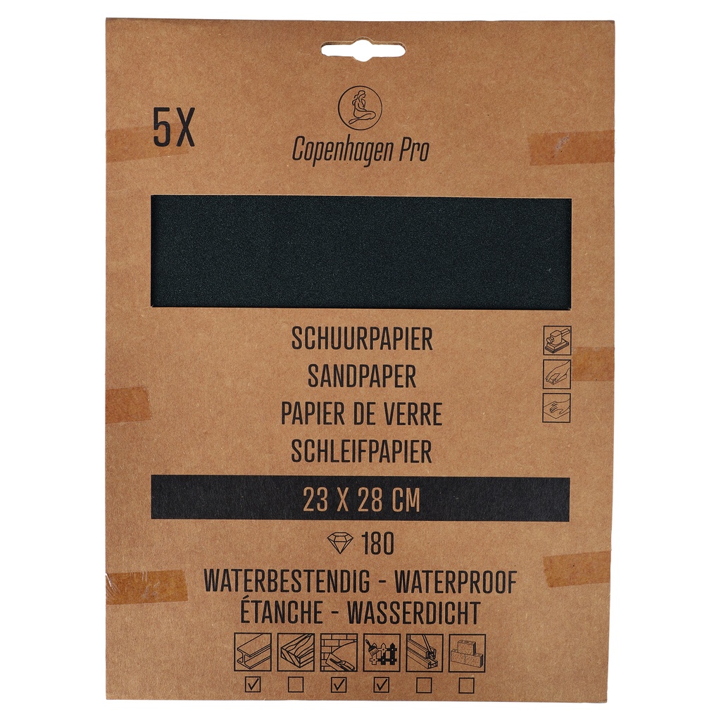 pro papier abrasif imperméable (P180) (5pcs)