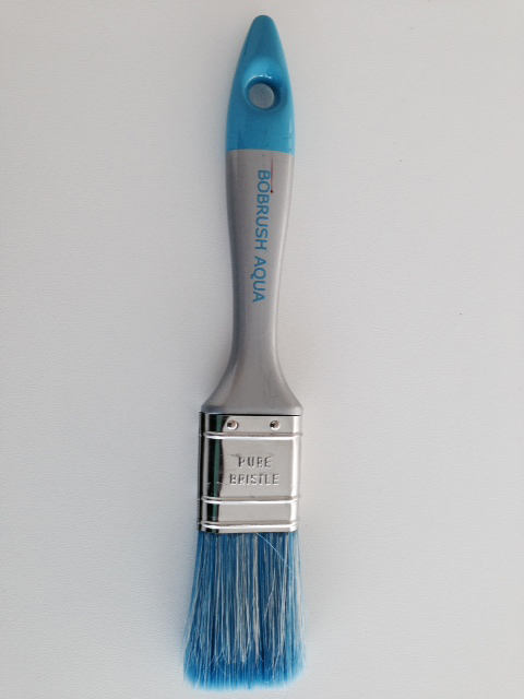 pinceau plat acryl mix bleu 30mm