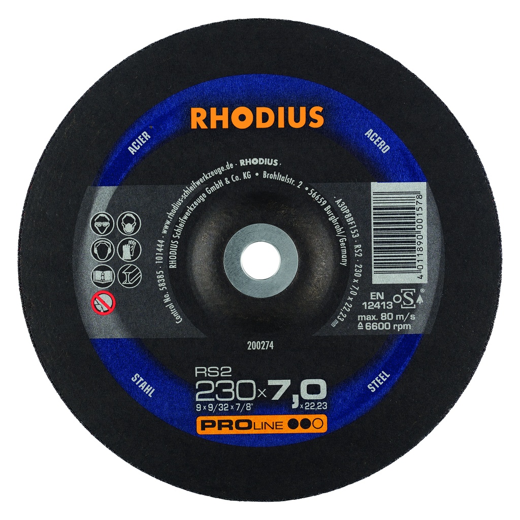 Disque à meuler RS2 230x7