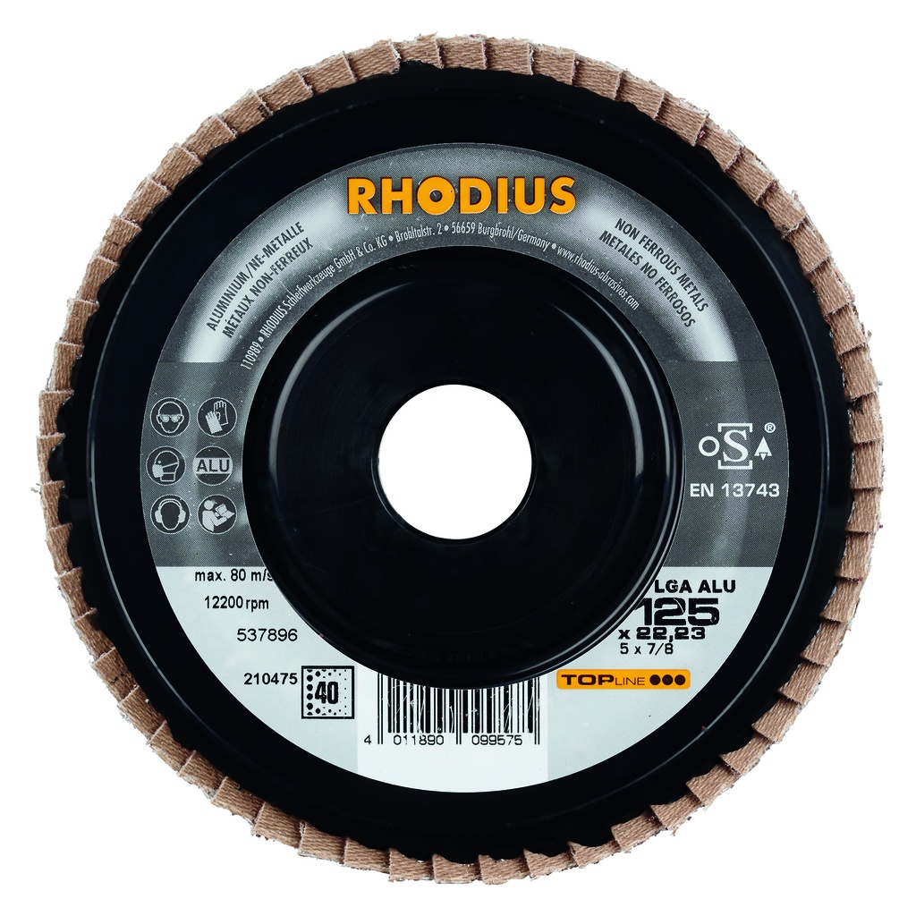 disque à lamelles aluminium LGA ALU 125 granule 40