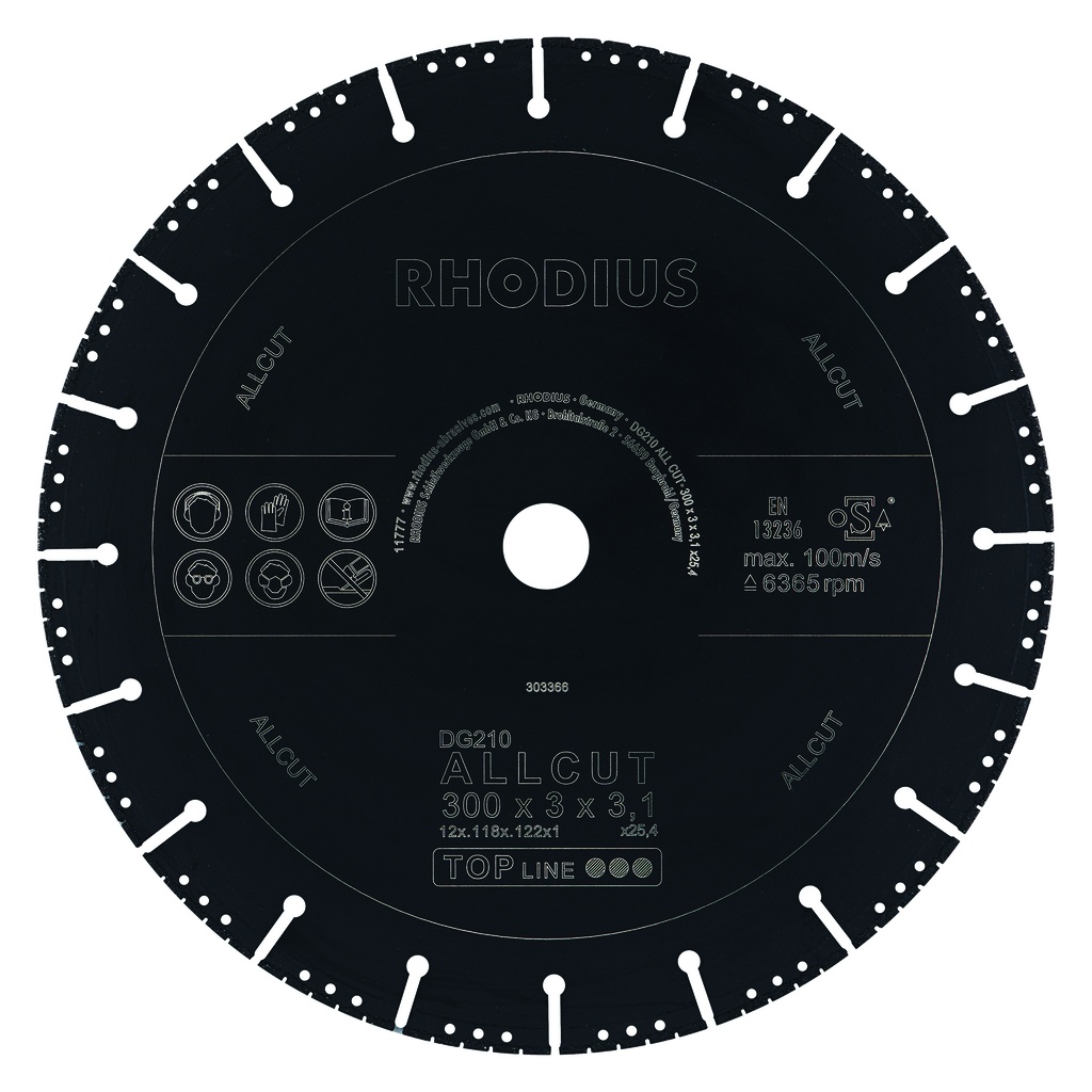 disque diamanté universel DG210 ALLCUT 300x3.0