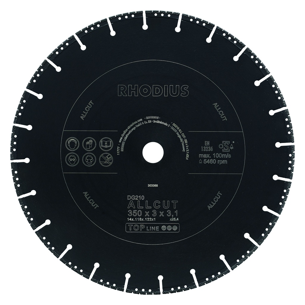 disque diamanté universel DG210 ALLCUT 350x3.0