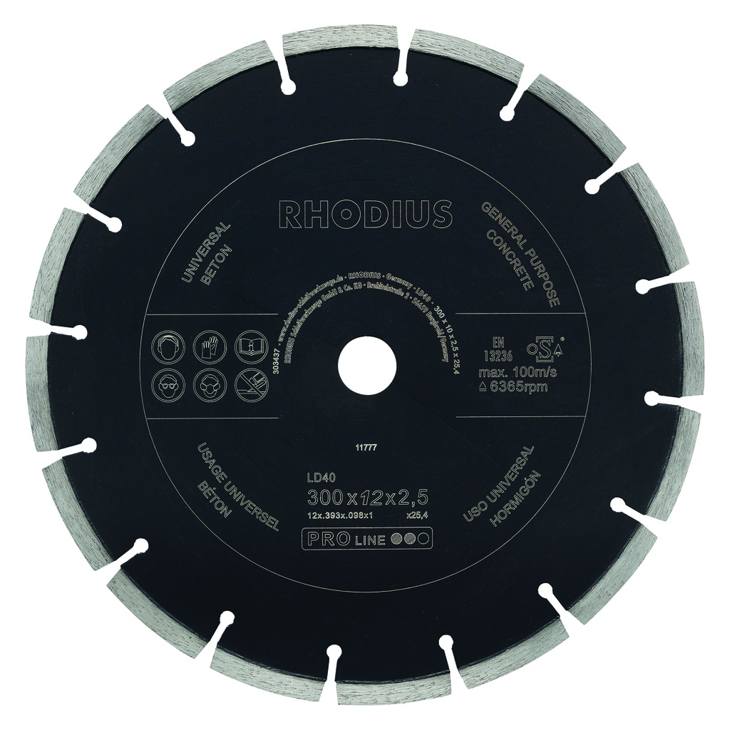 disque diamanté béton LD40 300x10