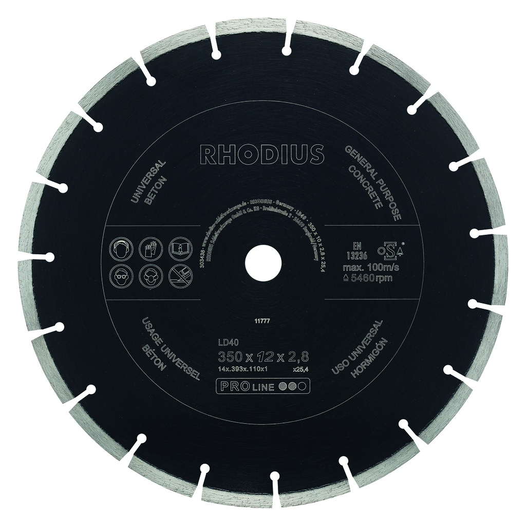 disque diamanté béton LD40 350x10