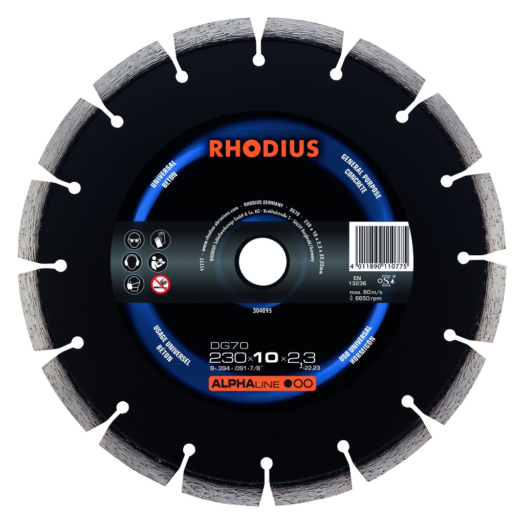 disque diamanté béton DG70 230x7