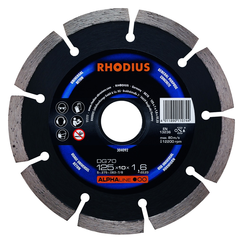 disque diamanté béton DG70 125x7