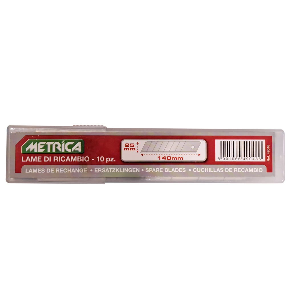 metrica lame de rechange 25mm (10pc)