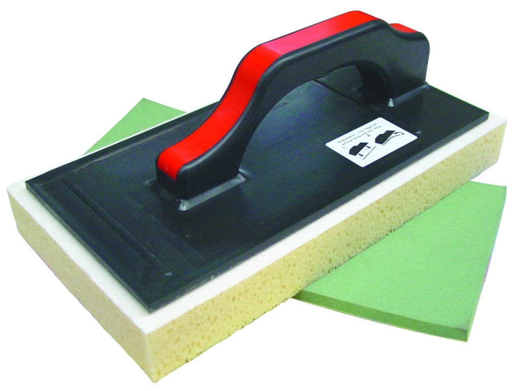 éponge de carreleur 3cm velcro (poignée+éponge)