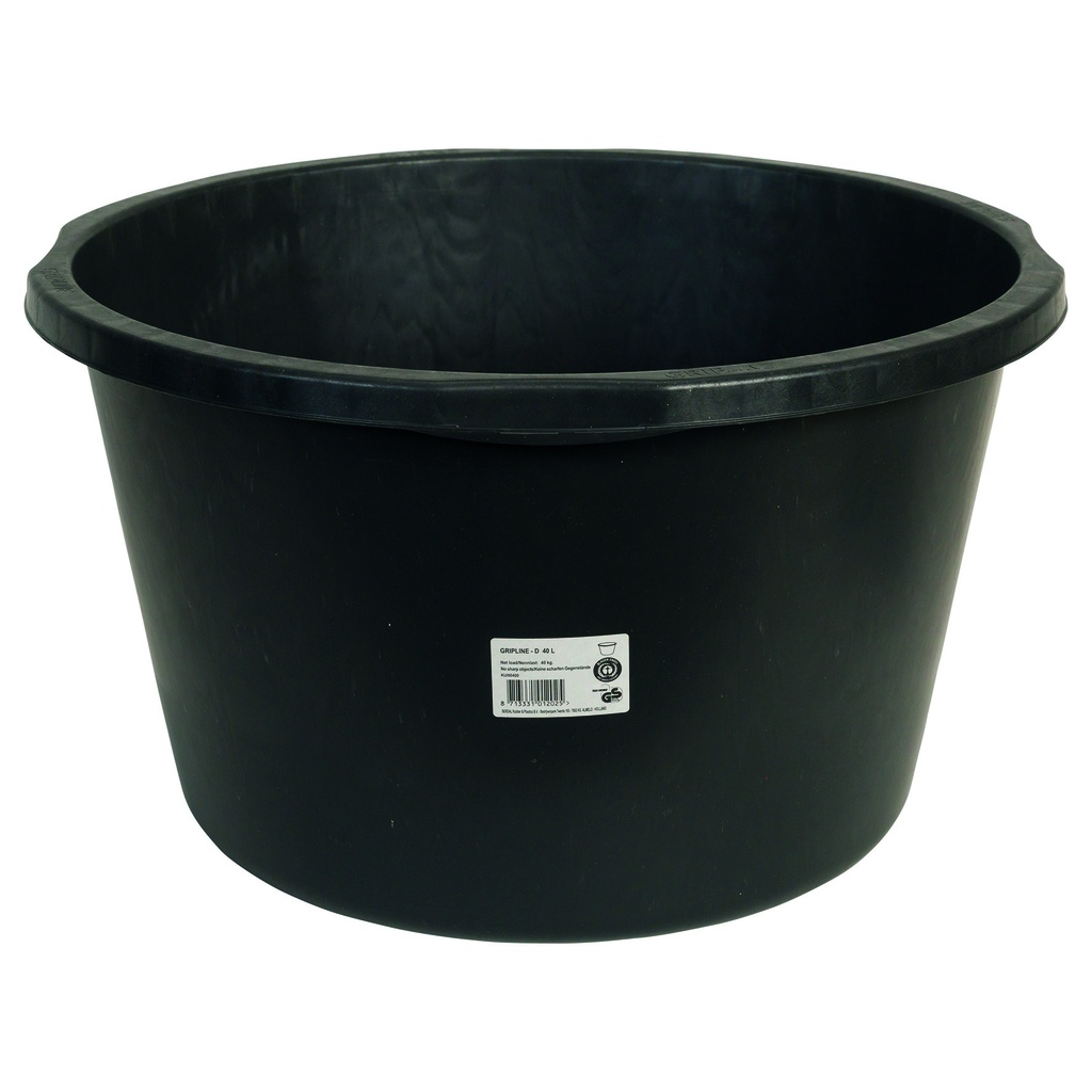 gripline-d baignoire 40 l noir, 4 poignées