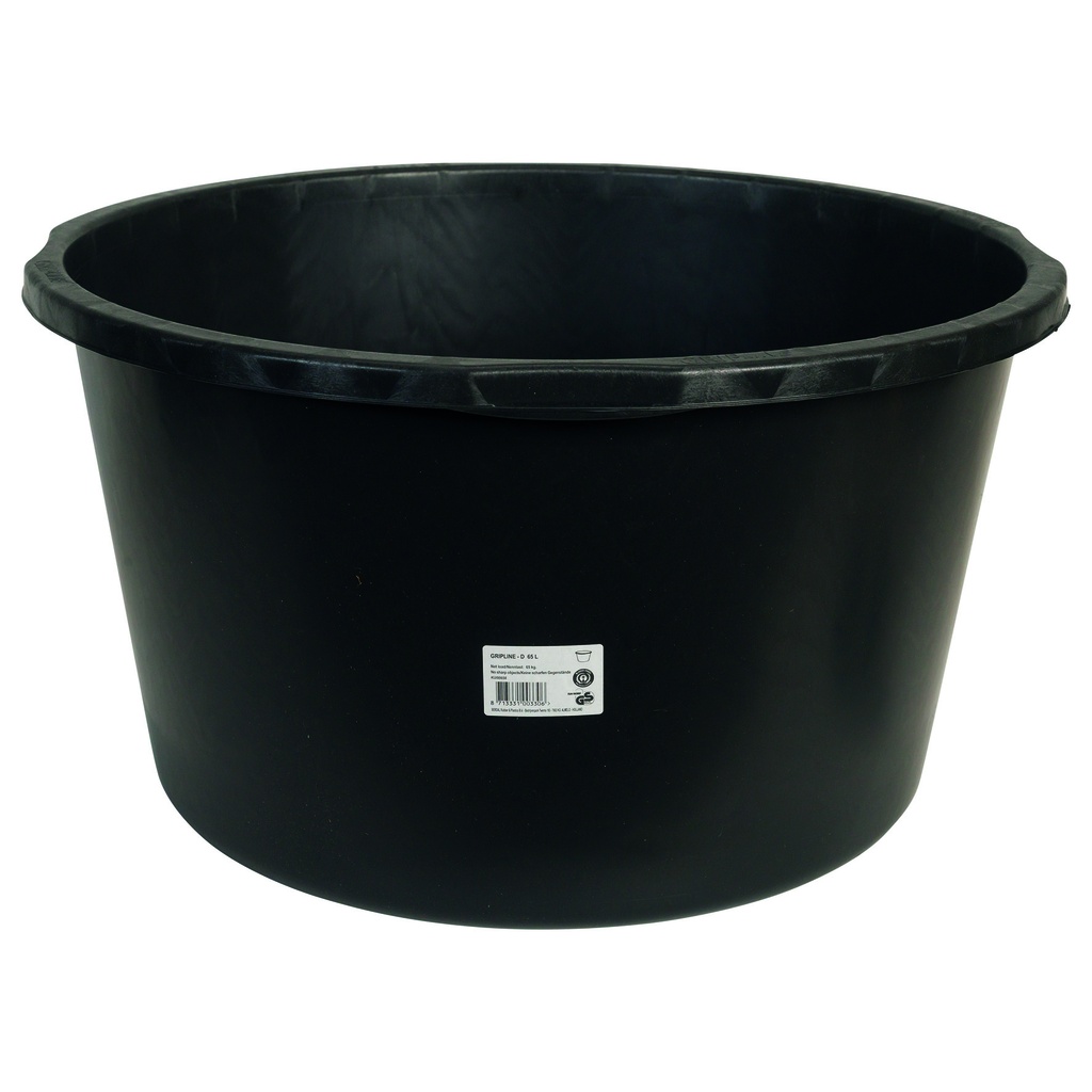 gripline-d baignoire 65 l noir, 4 poignées