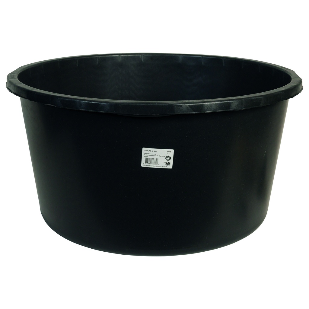 gripline-d baignoire 90 l noir, 4 poignées